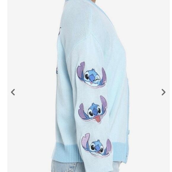Hot Topic Disney Her Universe Stay Weird Lilo & Stitch Skimmer Slouchy Cardigan - Picture 4 of 12